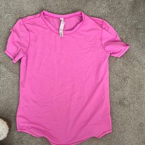 POW pink lululemon race pace t shirt